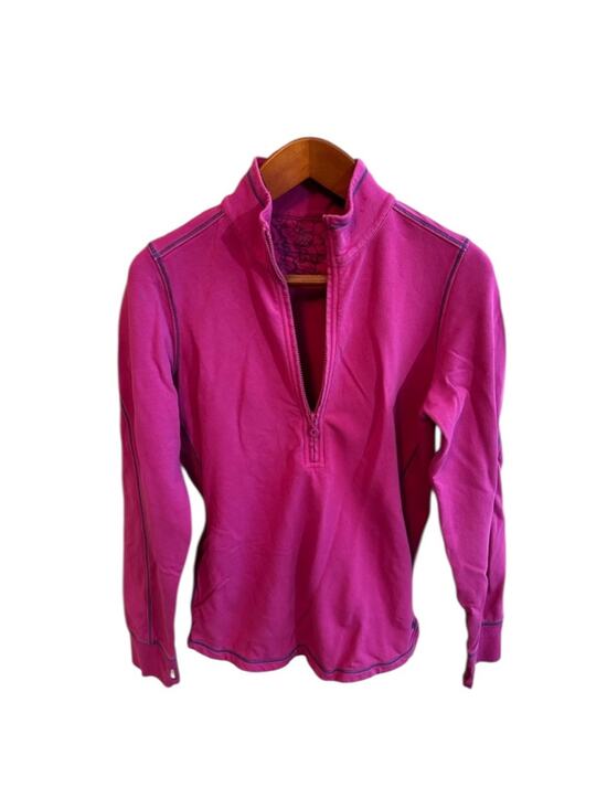 Tommy Bahama Tops - Tommy Bahama Women’s large zip up, magenta with blue accents, front pockets